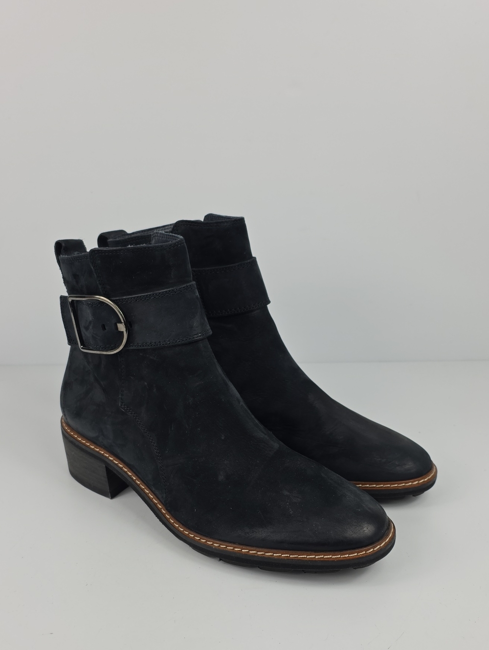 Paul Green Dark Suede Women's Ankle Boots Size Uk 5.5 - US 8 - Picture 11 of 11